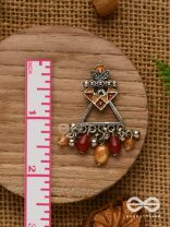 DESERT BLOOM- EARTHY-HUED STATEMENT EAR JACKETS