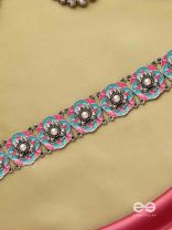 LOTUS DREAM- VIBRANT ENAMELED TRIBAL CHOKER