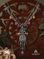 NOMAD SPIRIT – COLORFUL TRIBAL STATEMENT NECKLACE