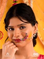 VARNAMALA ABHUSHANA - ADORNMENT OF COLORS - FLORAL MOTIFS WITH PEARLS NATH