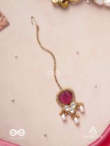 PREMABANDHANAM - BOND OF LOVE - CUTDANA AND PEARLS COMPLETE WITH MIRROR WORK MAANG TIKA