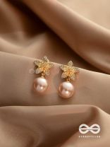Twinkle Glow - Starry Pearl Earrings