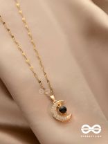 Lunar Glow - Crescent Moon Pendant