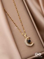 Lunar Glow - Crescent Moon Pendant