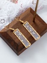 GOLDEN MIRAGE - GLITTER RESIN EARRINGS