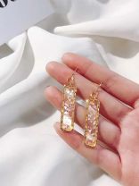 GOLDEN MIRAGE - GLITTER RESIN EARRINGS