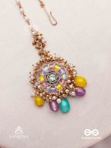 RANGVATI - FULL OF COLORS - EXQUISITE MULTI-HUED MAANGTIKA WITH PEARL AND CRYSTAL EMBELLISHMENTS