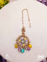 RANGVATI - FULL OF COLORS - EXQUISITE MULTI-HUED MAANGTIKA WITH PEARL AND CRYSTAL EMBELLISHMENTS