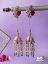 MADHUVRATA - SPRING BLOOM - DELICATE EMBROIDERED KALEERE WITH BANGLES WITH FLORAL MOTIFS, BEADS AND PEARL DROPS