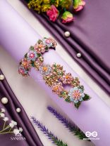 MADHUVRATA - SPRING BLOOM - DELICATE EMBROIDERED HAATHPHOOL WITH FLORAL MOTIFS, BEADS AND PEARLS