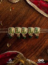VANASHREE - QUEEN OF THE FOREST- HANDMADE KUNDAN SET WITH NECKLACE AND EARRINGS 