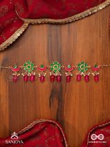 ANURAGA - LOVE’S EMBRACE - HERITAGE-INSPIRED KUNDAN POLKI CHOKER WITH DAINTY BEADED DROPS