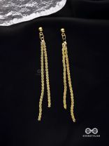 AURORA DRIZZLE - DELICATE GOLD STRAND DANGLERS