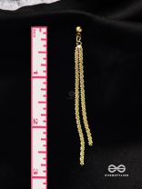 AURORA DRIZZLE - DELICATE GOLD STRAND DANGLERS