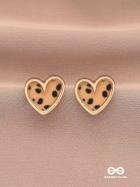 JUNGLE ROMANCE - STYLISH LEOPARD PRINT STUDS