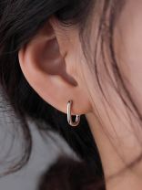 GLINT HOOPS-  MINIMALISTIC SILVER HOOPS
