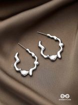 LIQUID LOOP- GLEAMING SILVER HOOPS