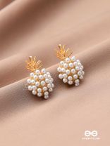 PEARL PINE- EXQUISITE PEARL CLUSTER EARRINGS