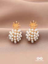 PEARL PINE- EXQUISITE PEARL CLUSTER EARRINGS