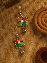 FESTIVE SPIN – VIBRANT PETAL EARRINGS