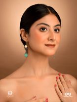 OASIS DROP - OXIDISED LONG EARRINGS