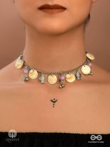 OCEAN CHARM - OXIDISED NECKLACE WITH CHARMS