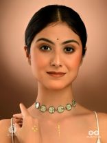 DREAM PETALS - PASTEL ENAMELLED OXIDISED CHOKER