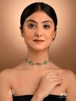 TRIBAL SPARK - MULTICOLOR ENAMELLED OXIDISED CHOKER