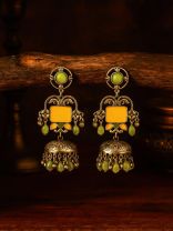 HARVEST GLOW - ETHNIC OXIDISED EARRING