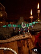 BOHO BEAT - MULTI-CHARM ENAMELLED CHOKER