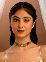 TRIBAL HOMES - FOLK-INSPIRED ENAMELLED OXIDISED NECKLACE