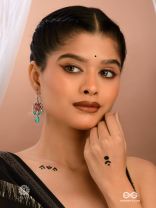 BLOOM BURST – RED ENAMEL FLOWER EARRING