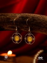 SUN HALO - MINIMAL OXIDISED EARRING