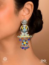 VILLAGE WHIRL - TRIBAL OXIDISED EARRING