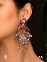 DREAM DANGLES - STATEMENT FLORAL ENAMELLED CHANDBALI