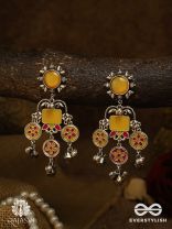 MARIGOLD BEAT - BOHO OXIDISED EARRING