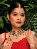 CITRUS DAWN - VIBRANT ENAMEL NECKLACE