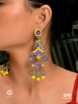 NRITYA NOVA - DUAL-TONE ENAMEL EARRING