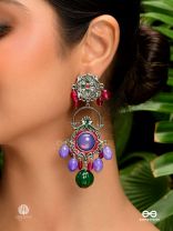 MANDALA BLOOM - ARTISTIC FOLK OXIDISED EARRING