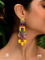 RANG MANTRA - GEOMETRIC OXIDISED EARRING