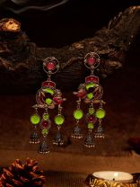 VIVA CHARM - VIBRANT DUAL-TONE ENAMEL EARRING