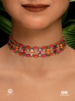 GULAAL GRID – COLOURED ENAMELLED CHOKER