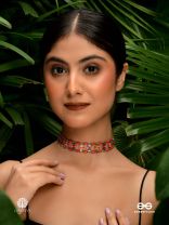 GULAAL GRID – COLOURED ENAMELLED CHOKER