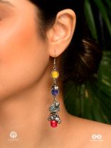 COLOR POP – OXIDISED DROP EARRINGS