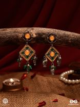 JALRANG – VIBRANT ENAMEL EARRINGS WITH FISH CHARMS
