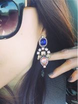 Twinkle in My Eyes Earrings- Midnight Blue