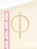 An Elegant Delight Golden Geometric Earrings