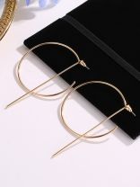 Simply Elegant Golden Geometric Earrings