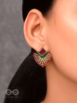 The Chic Ethnicity- Embellished Stud Earrings