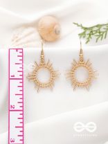 The Cute Little Sun - Golden Elegant Earrings